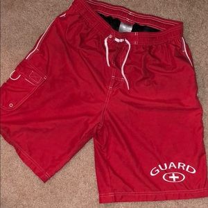 Lifeguard swim trunks
